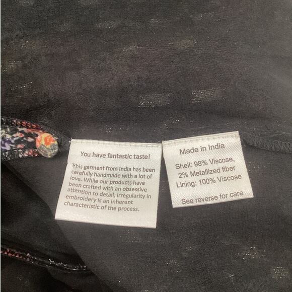 Rococo Sand Nott Midi Dress In Black Size Small - Picture 15 of 16